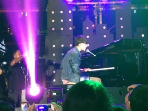 International singing sensation Greyson Chance performing his version of Radiohead's High and Dry