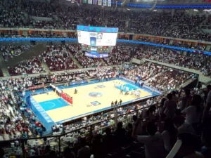 Indoor photo of the Mall of Asia Arena with HDR