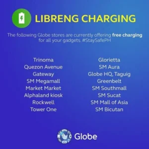 Globe Free Phone Charging