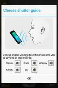 LG L40 Cheese Shutter