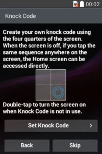LG L40 Knock Code