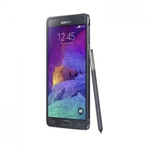 Samsung Galaxy Note 4_Charcoal Black_Left-45- degree-Pen_011