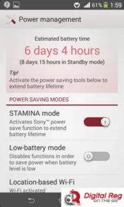 Xperia E1 - Power Management