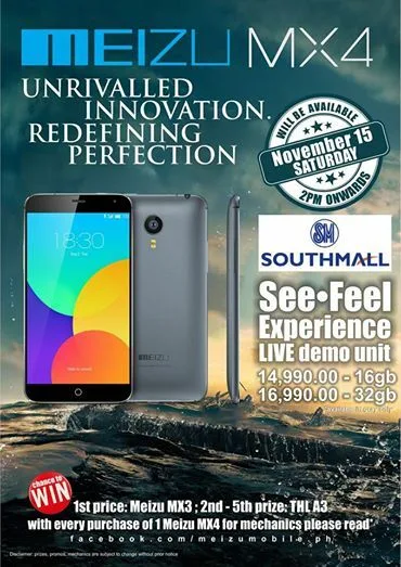MX4 Meizu MX4 in SM Southmall