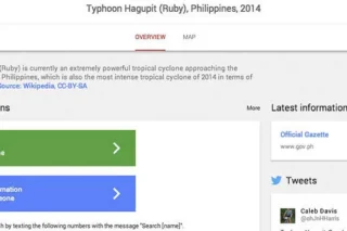 Google Launches Crisis Response for Typhoon Hagupit