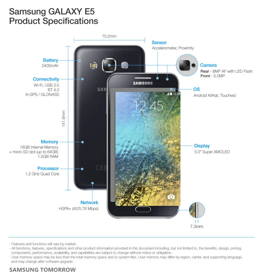 Samsung Galaxy Samsung Galaxy E5