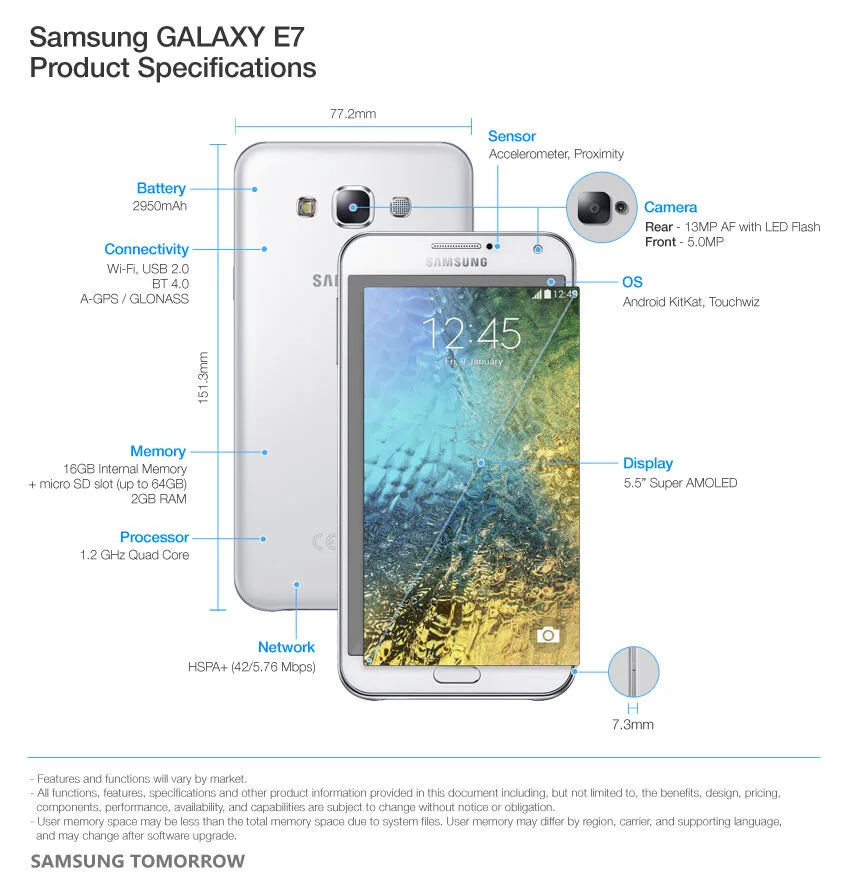 Samsung Galaxy Samsung Galaxy E7
