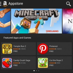 The Amazon App Store on BlackBerry OS 10 (image is from the BlackBerry Blog)