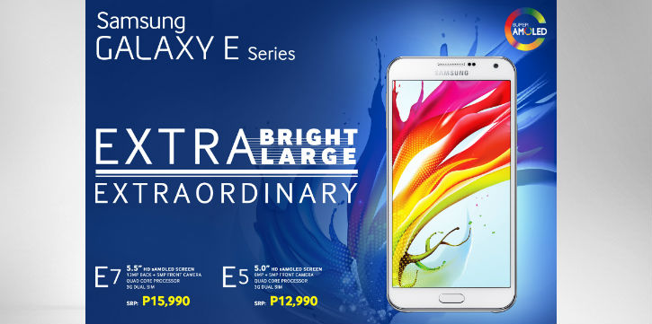 Experience the Samsung Galaxy E with a Free Battery Pack in this WEEKEND ONLY Sale