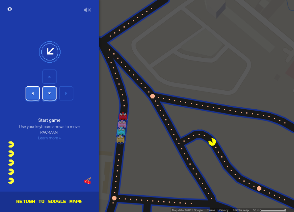 Google Pac-Man on Desktop