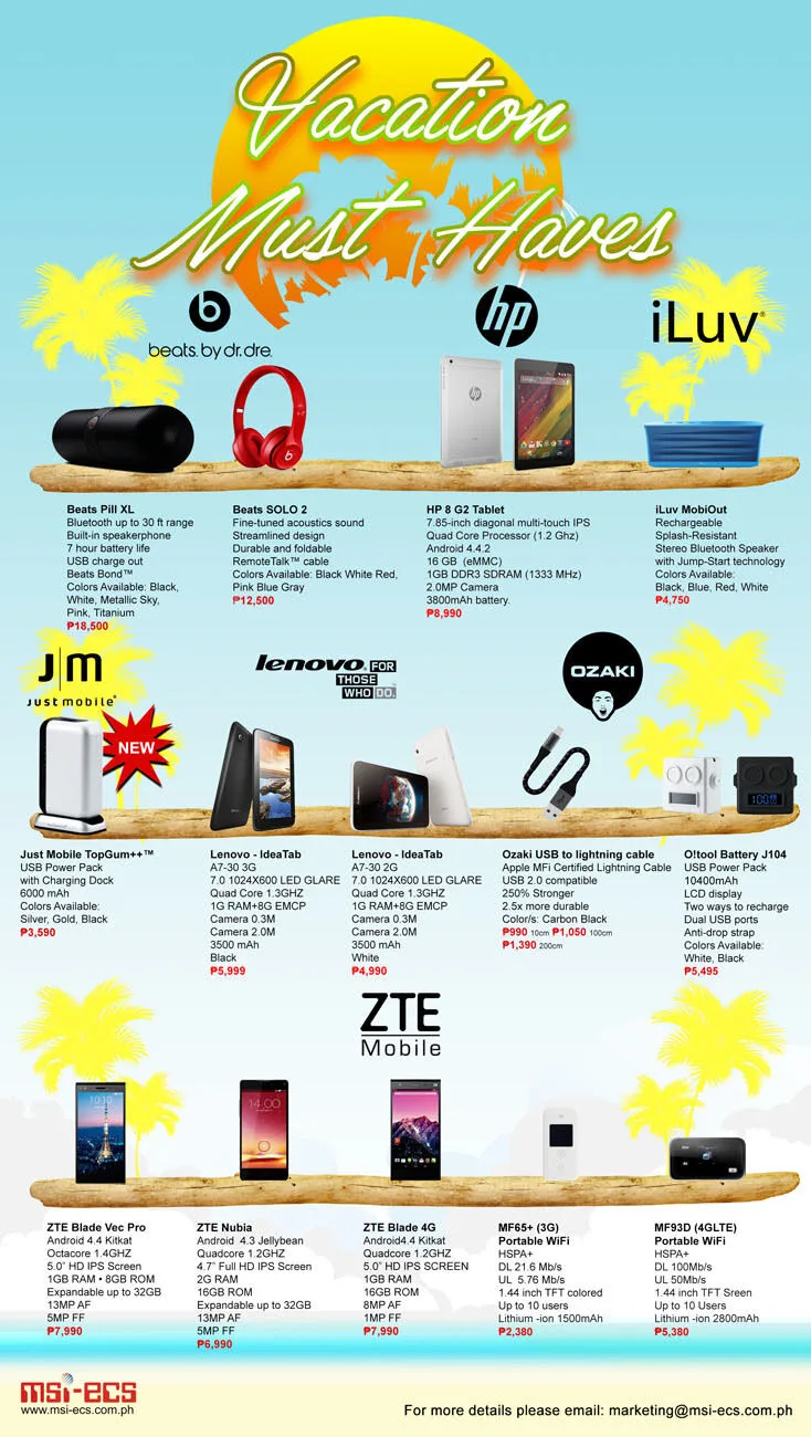 MSI-ECS MSI-ECS Vacation Gift Guide