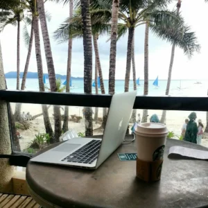 The Smart Life Thanks to Upwork (formerly oDesk.com), I can work anywhere, anytime! I stayed in Boracay for 1 month and worked in front of the beach!