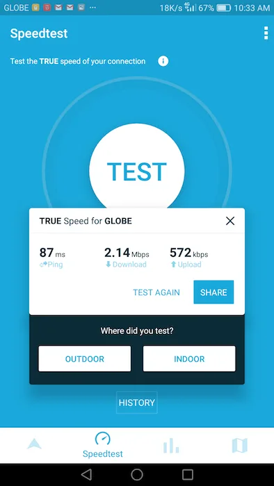 Smart LTE Speedtest