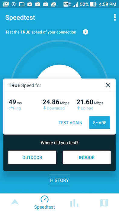 Smart LTE Speedtest