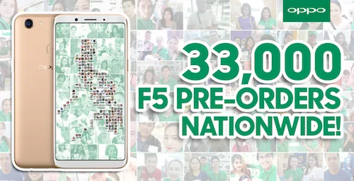 OPPO F5 Pre-Orders