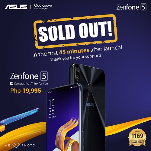 ZenFone 5 Sold Out