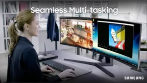 Samsung 49-in QLED Curved Gaming Monitor Samsung 49-in QLED Curved Gaming Monitor
