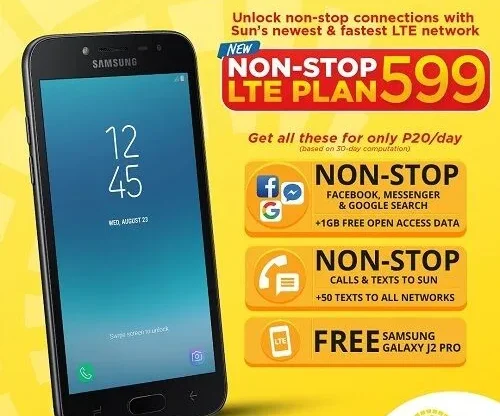 SUN Non-Stop LTE Plan 599