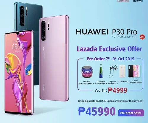 Huawei P30 Pro Misty Lavender Mystic Blue