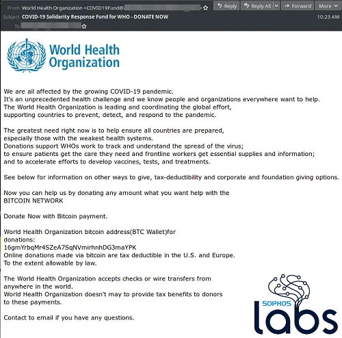 Sophos COVID-19 Scams