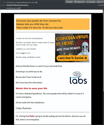 Sophos COVID-19 Scams