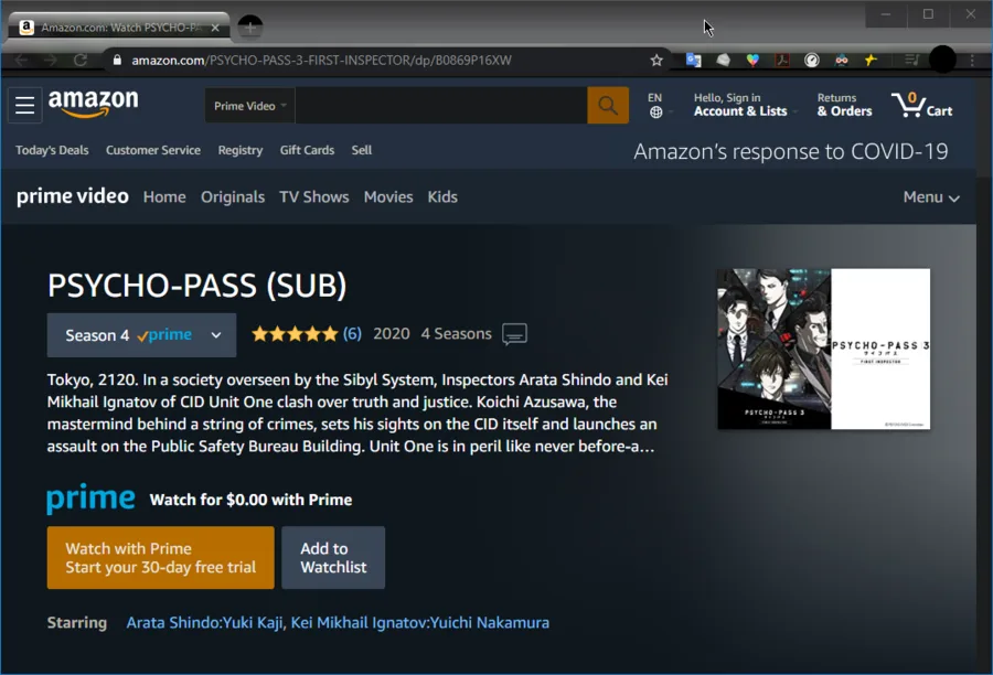 Psycho-Pass 3