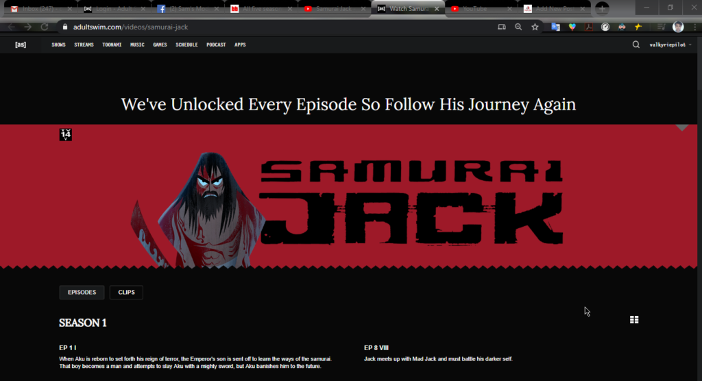 Samurai Jack Free Episodes