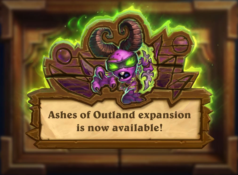 Hearthstone Ashes of Outland