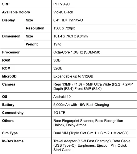 Samsung Galaxy M11