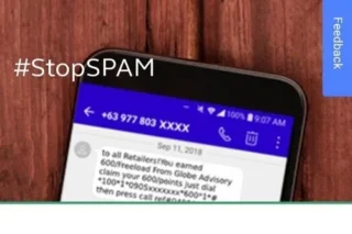 Globe Report Spam