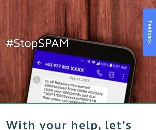 Globe Report Spam