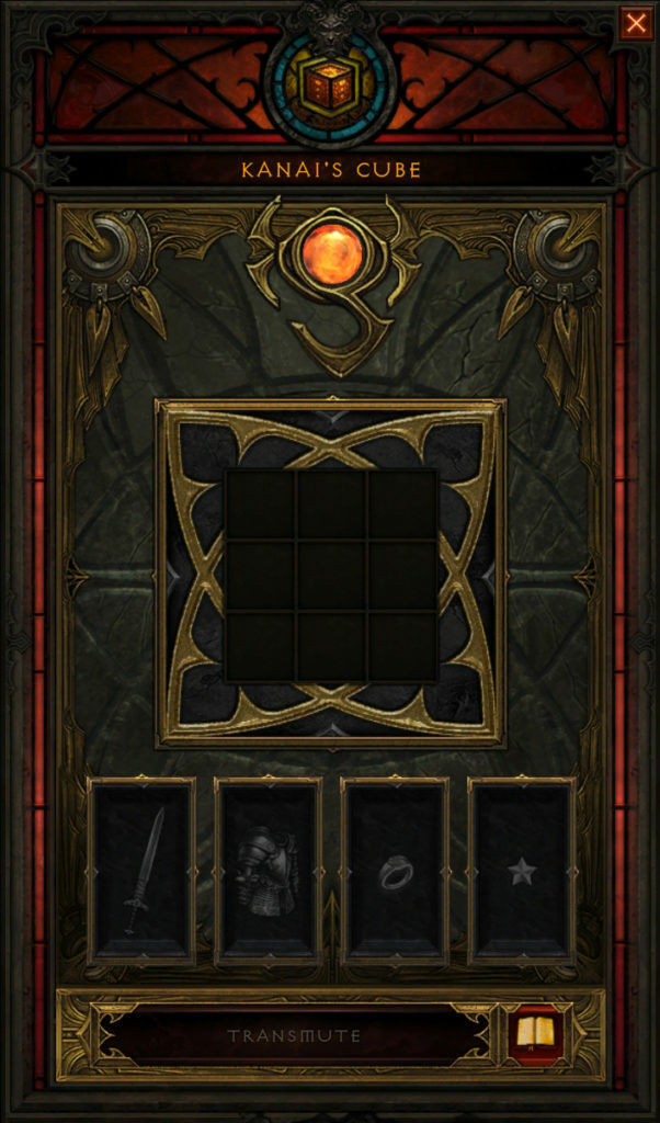 shades of the nephalem Kanai's Cube 4 slots