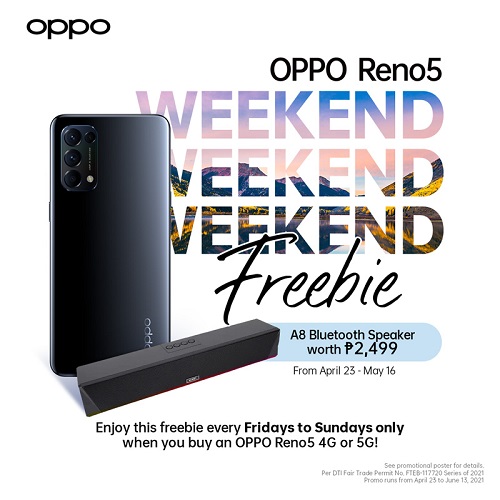 OPPO Reno5 Weekend Freebies