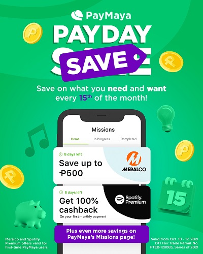 PayMaya PayDay Save