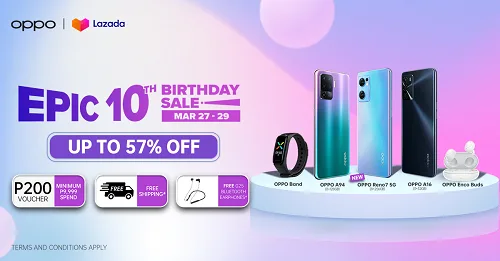 Lazada 10th Birthday OPPO
