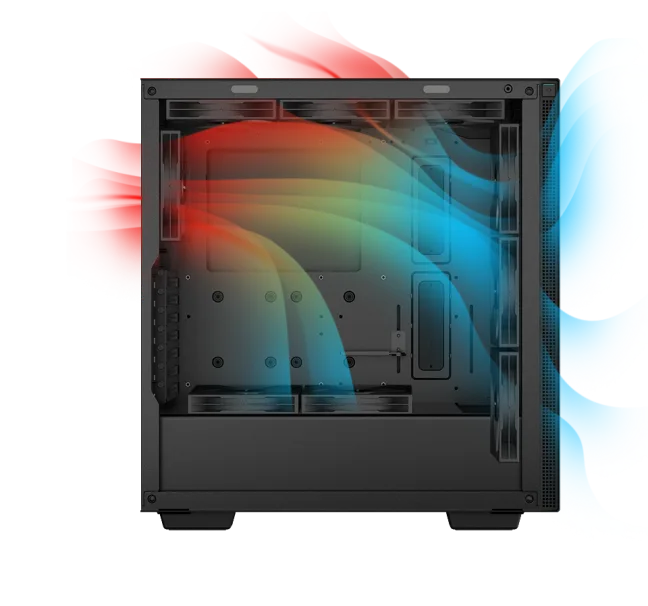 DeepCool Outs AK500 Cooler,DeepCool CH Series Mid-Tower Cases,DeepCool AK500,DeepCool CH510 Ch510 Airflow