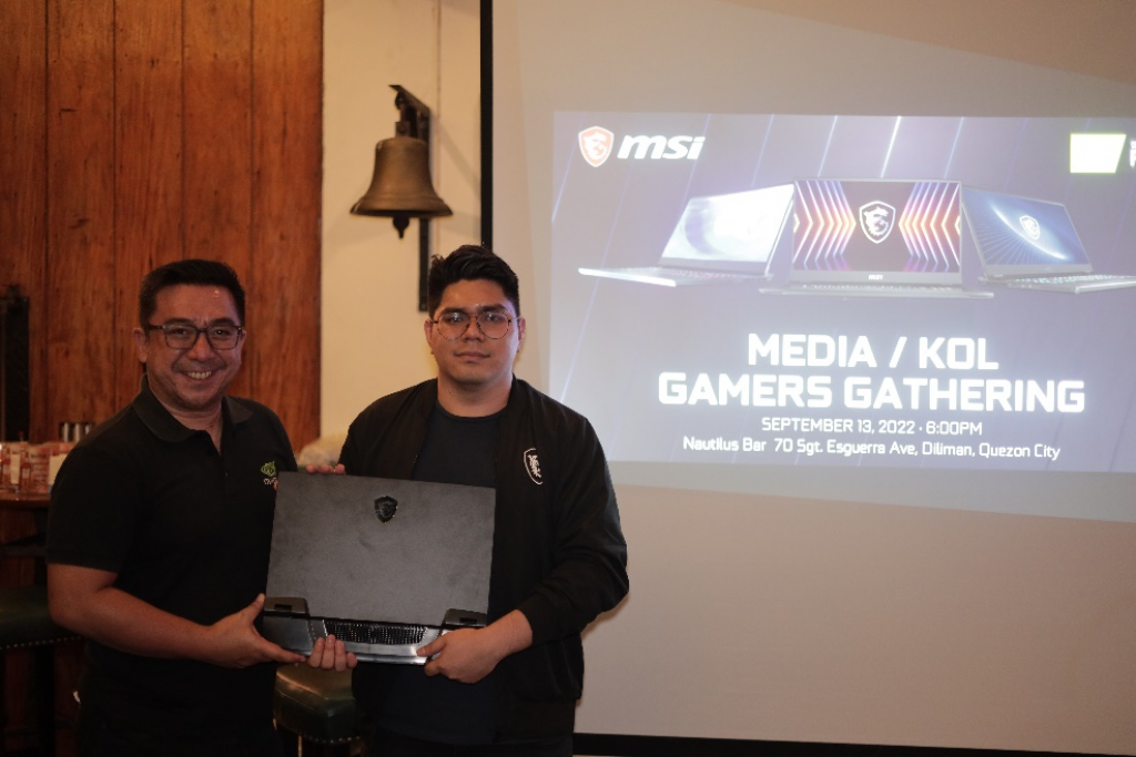 (L-R) Jerome Matti - Consumer Sales Lead for Nvidia, and Ira James Garcia - Product Marketing Manager, MSI Philippines