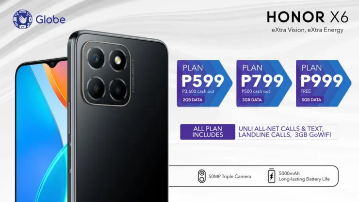 Honor X6 Globe