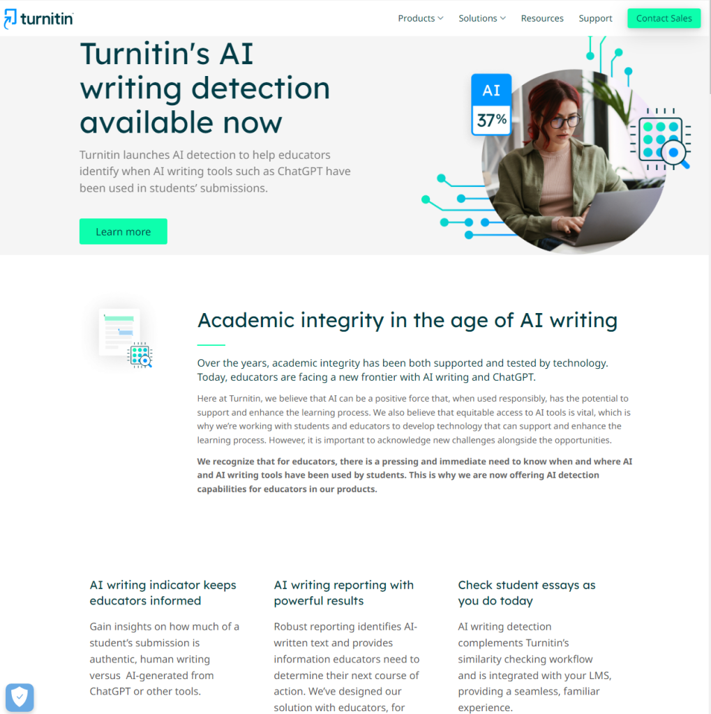 Turnitin AI Writing Detection
