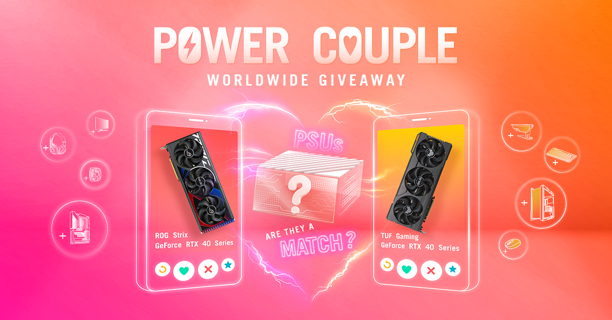 Power Couple Worldwide Pc Hardware Cupid Giveaway