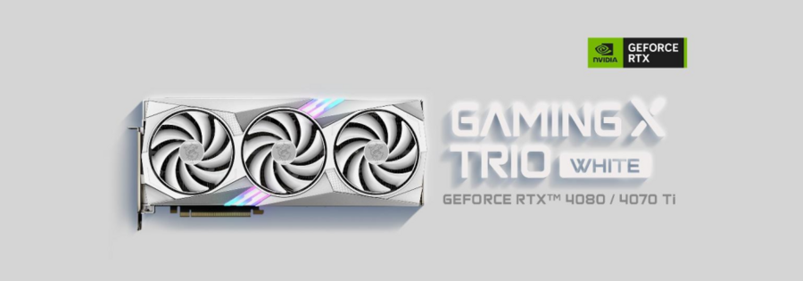 MSI Nvidia GeForce Gaming Trio White Cards