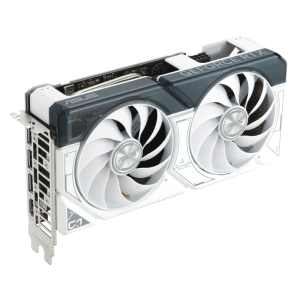 Asus Dual Geforce Rtx 4060 Ti White Graphics Card Hero Shot From The Front Side1