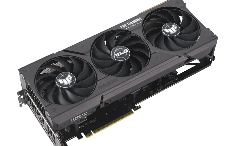 Tuf Gaming Geforce Rtx 4060 Ti Graphics Card Graphics Card Front Angled View 
