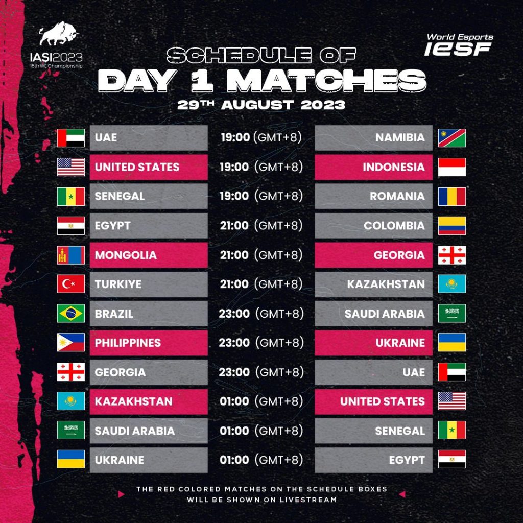 Iesf Day 1 Matches 1