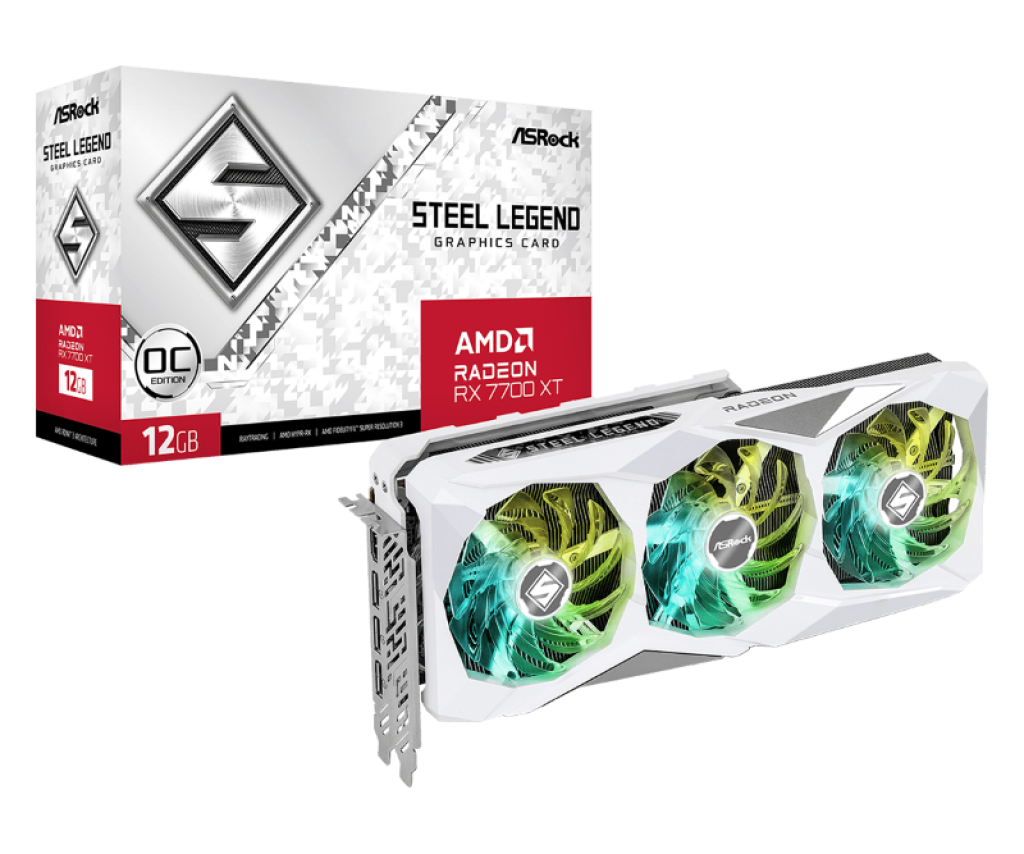 ASRock Unveils Steel Legend AMD Radeon™ RX 7700 XT