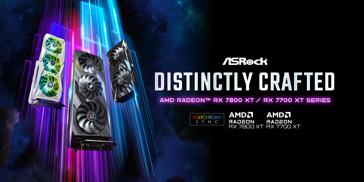 20230906 Asrock Unveils Amd Radeon™ Rx 7800 Xt And Radeon™ Rx 7700 Xt Se...