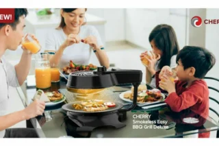 Cherry Smokeless Easy Bbq Grill Deluxe Img