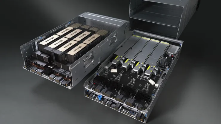 ESC N8A E12 AMD Epyc HGX H100 8 GPU Server SC23