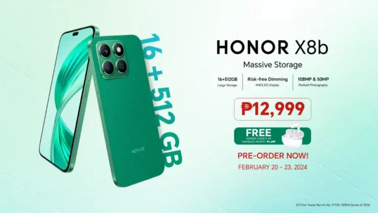Honor X8b Massive Storage Launch Img