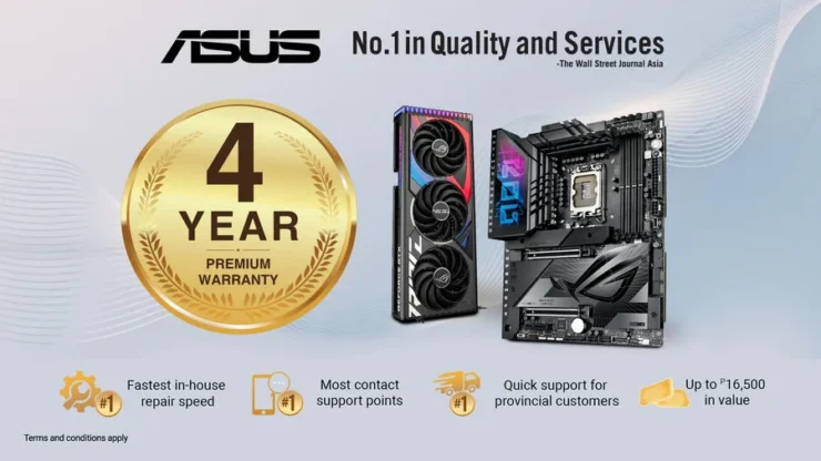 Asus Philippines Announces 4-Year Premium Warranty For Motherboards And Graphics Cards